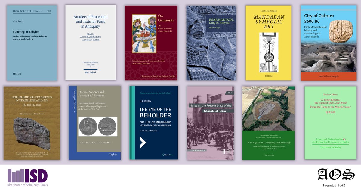 We hope to see you next week at American Oriental Society's 235th Annual Meeting in Boston!

Here's a look at some of the volumes we'll have at the ISD booth . . .
