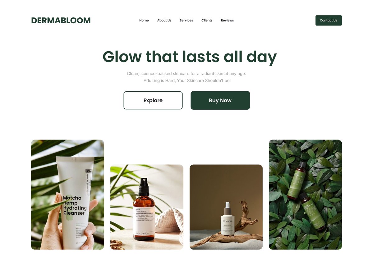 04 of 30
Hero Section for a Skincare Website!