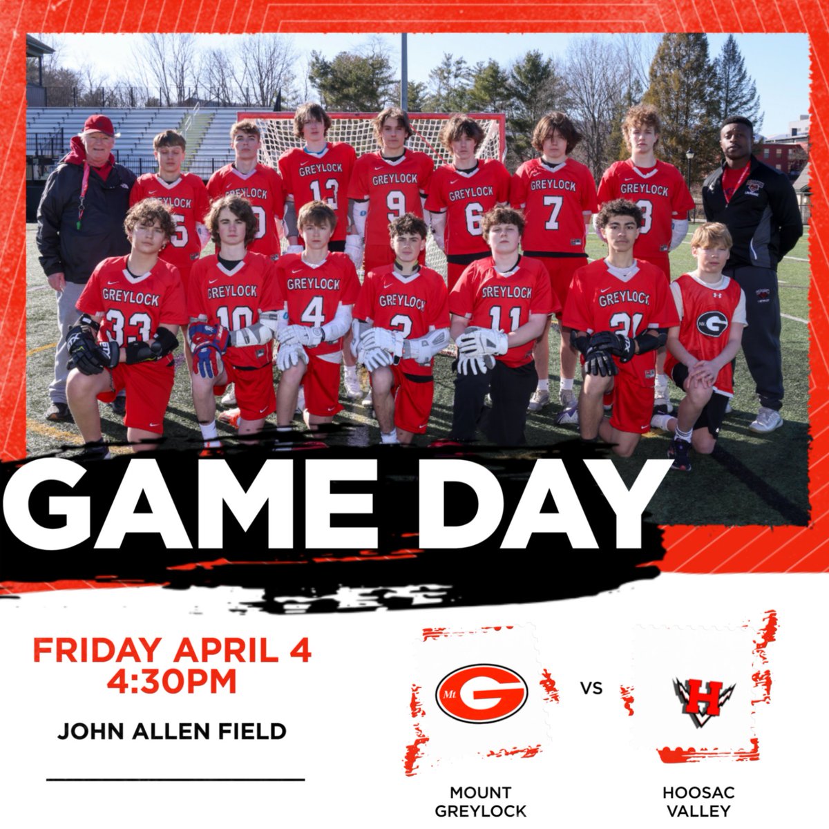 Home Opener for the 2025 Mountie Boys Lacrosse Team - 4:30pm TODAY!

Welcome Home!
