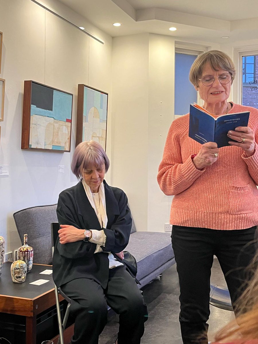 Thank you to everyone who came to the Saul Hay gallery on Wednesday for the launch of Precipitation by <a href="/ailsacox/">Ailsa Cox</a> and Patricia Farrell, the fifth in our series of author/artist collaborations. Thanks, too, to <a href="/ElizabethBaines/">ElizabethBaines</a> for chairing the event and Ian Hay for hosting it.