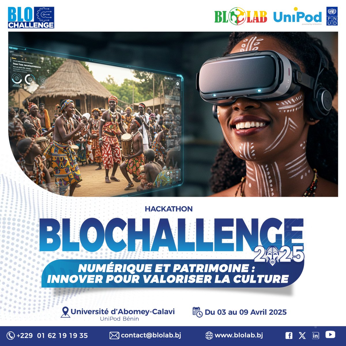 roland59813's tweet photo. Après une journée d'inspiration hier #Blochallenge2025 est officiellement lancé ce jour. c'est parti pour une semaine de collaboration pour valoriser la culture Béninoise à l'ère du numérique.#Blochallenge #BloLab, #Ecole229, #Unipodbénin #cultureetnumerique, #UniPod, #timbuktoo https://t.co/9skWzlxnK4