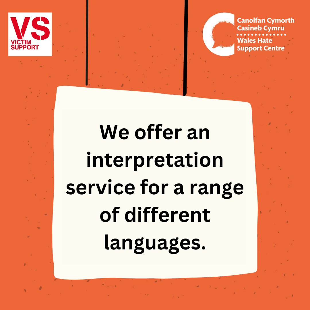 Did you know you can report via our website in over 18 languages?

reporthate.victimsupport.org.uk/report-a-hate-…

#SayNoToHate #HateCrime #NoHateCrime