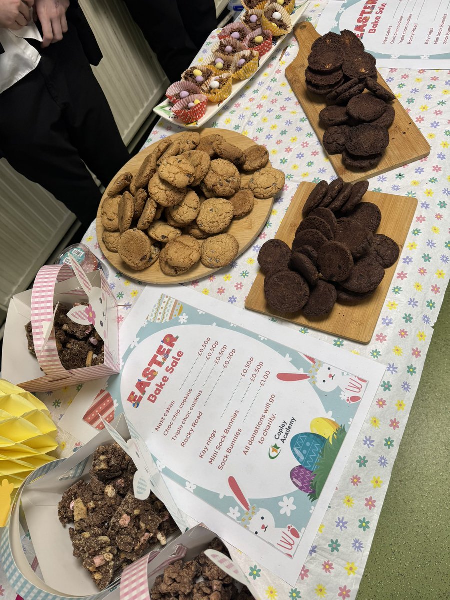 CopleyMHWB's tweet photo. Bake Sale today! 💐 🍪 🐣 https://t.co/ueriyMT0Pm