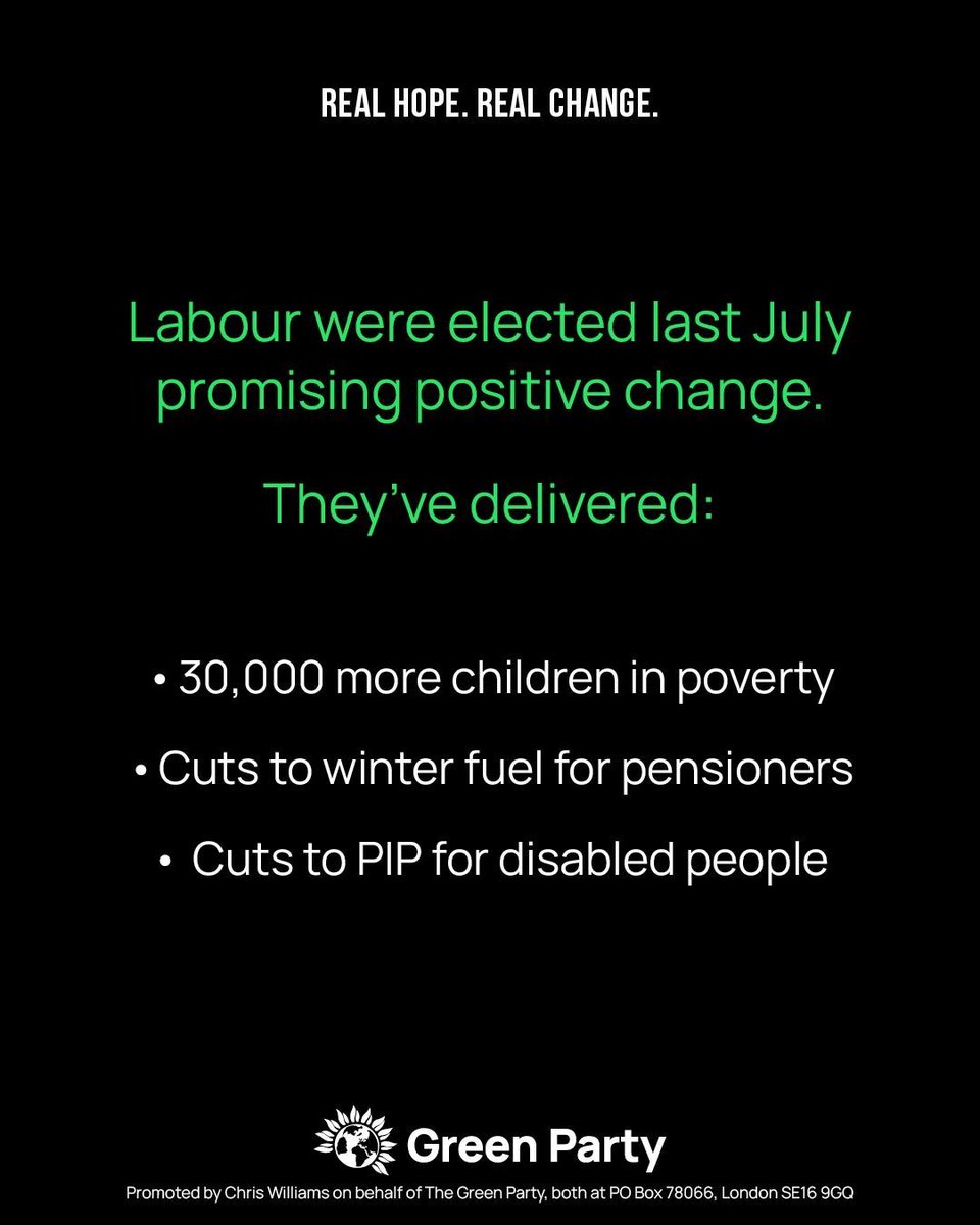 Keir Starmer was elected Prime Minister on the promise of delivering positive change.

How's that going...?