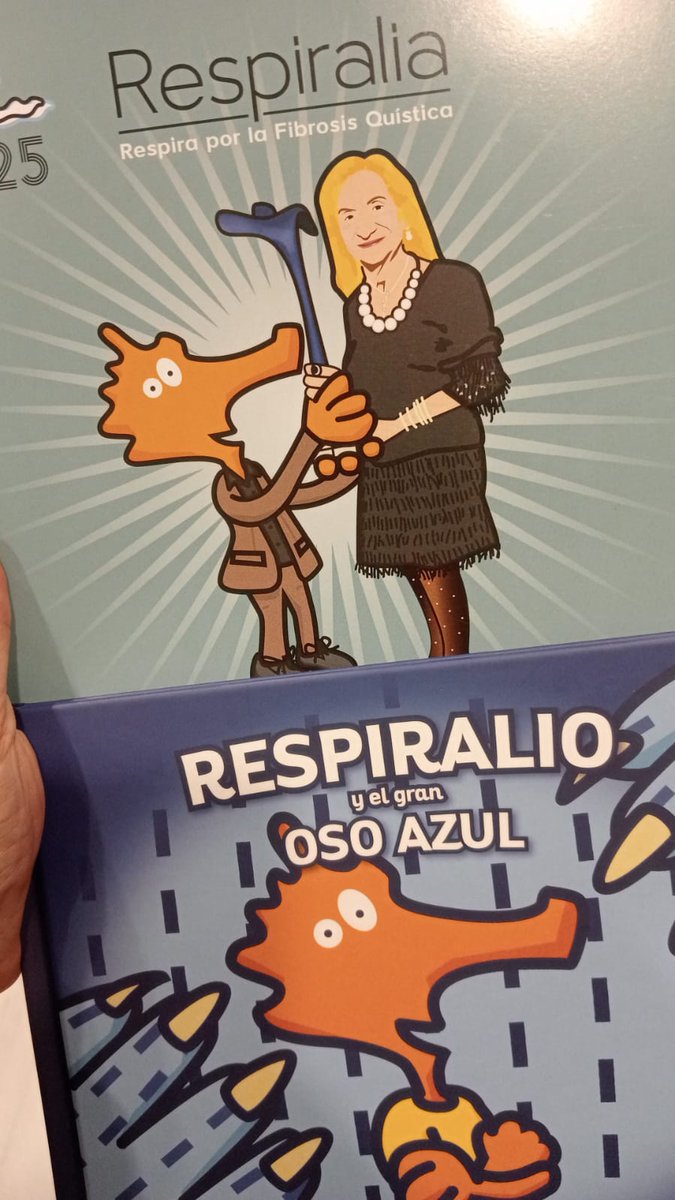 .<a href="/CristinaContiOl/">Cristina Conti 🏳️‍🌈🏳️‍⚧️💜</a> assisteix a la presentació de "La maleta de Respiralio" eina per promocionar hàbits saludables entre els més petits. 
Gràcies per la convidada 
<a href="/Respiralia/">Fundació Respiralia - Asoc. Balear de F.Q.</a>