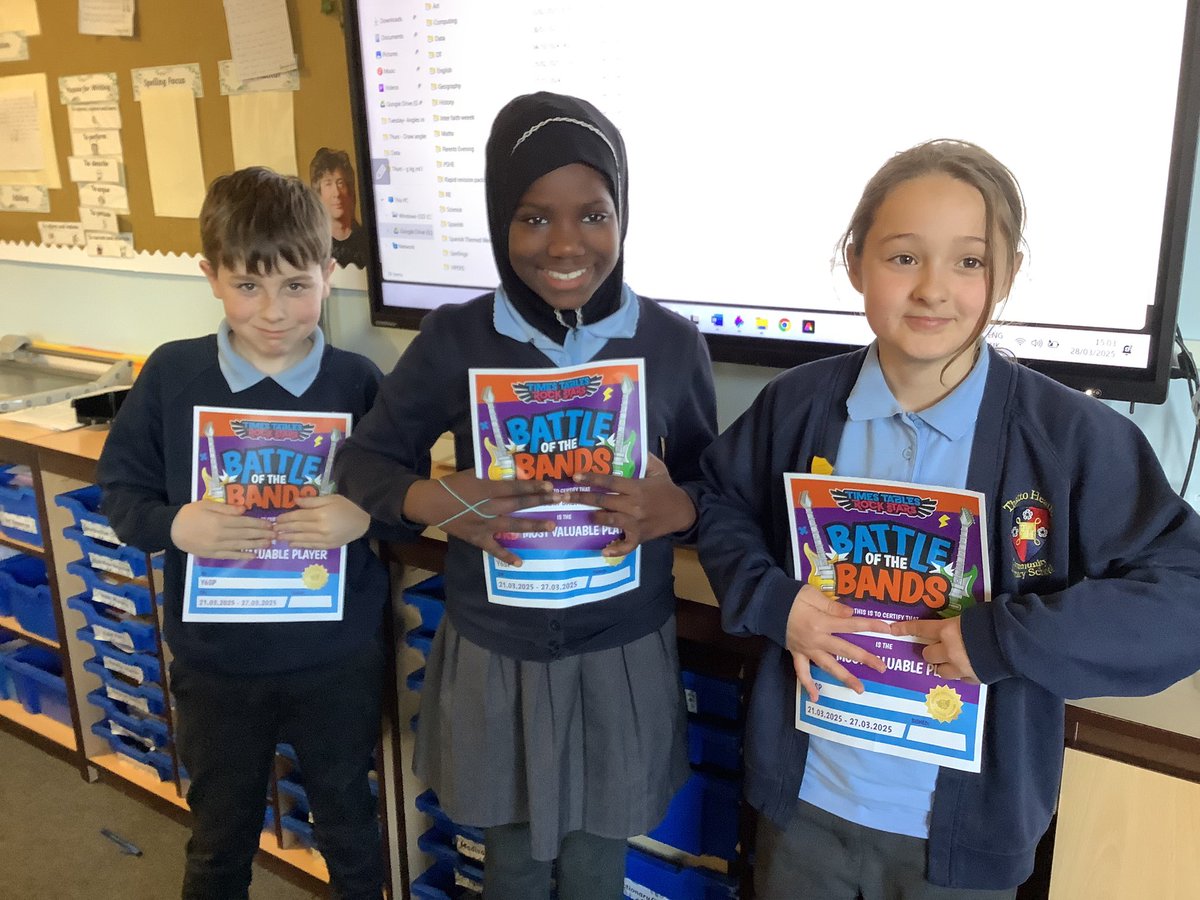 MissSP_Thatto's tweet photo. Lots of keen Timestable Rockstars players #ThattoPrim_Maths https://t.co/3QWhiHTBKV