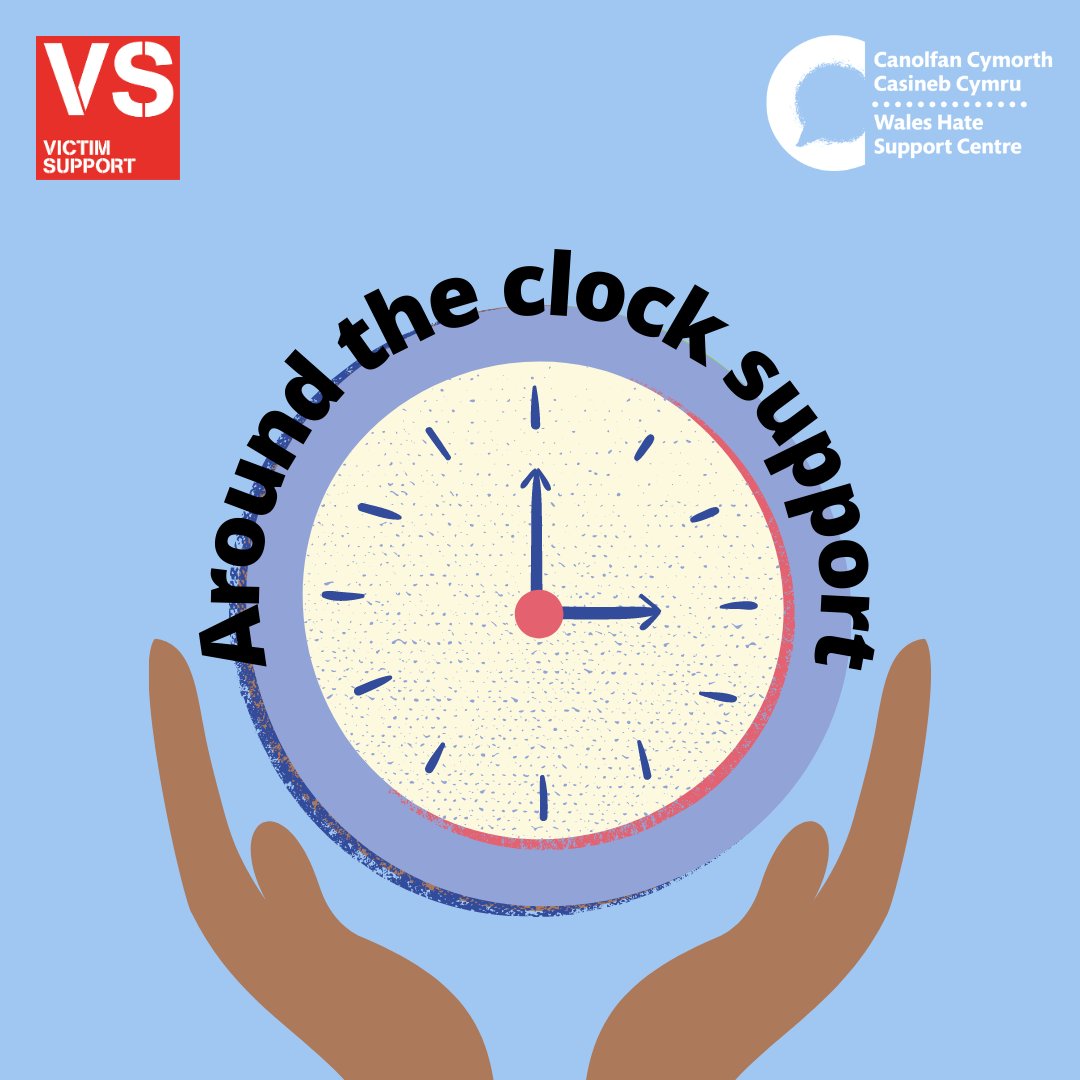 We offer around the clock, confidential and free support: 24/7, 365 days a year.

0300 30 31 982

#HateHurtsWales #SayNo2Hate #ReachOut #WalesTogether
