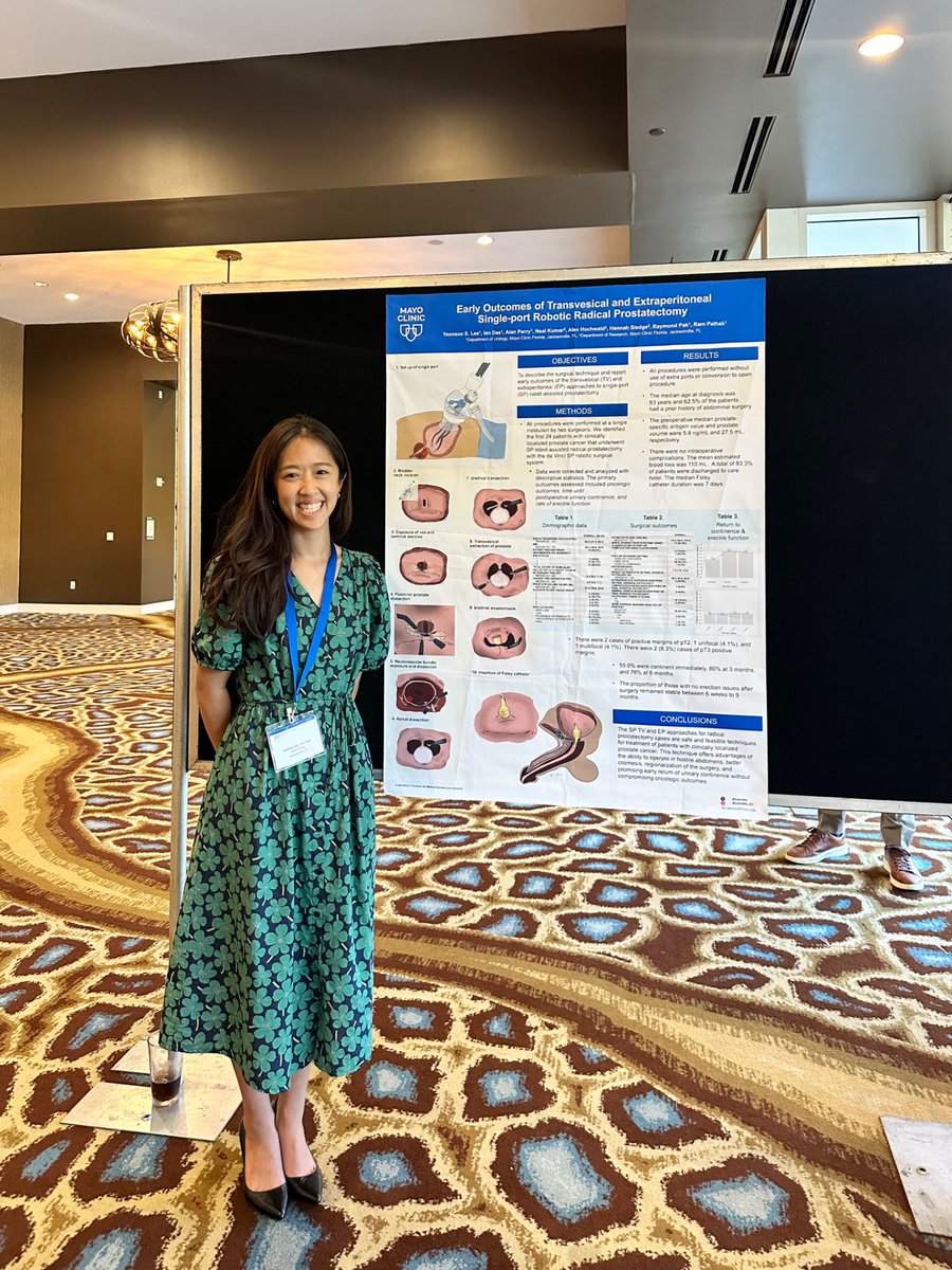 Yeonsoo Sara Lee, MD (@ysaralee) on Twitter photo Excited to present our work on the early outcomes of <a href="/Int_Machines/">Intuitive Machines</a> DaVinci Single-Port 🤖 transvesical prostatectomy at the 2025 <a href="/MayoClinic/">Mayo Clinic</a> Advanced Surgical Tech & Robotics conference!
Thank you to <a href="/RamPathakMD/">Ram Pathak, M.D.</a> & Dr. Pak (the course director of this meeting) for your support. Excited to present our work on the early outcomes of <a href="/Int_Machines/">Intuitive Machines</a> DaVinci Single-Port 🤖 transvesical prostatectomy at the 2025 <a href="/MayoClinic/">Mayo Clinic</a> Advanced Surgical Tech & Robotics conference!
Thank you to <a href="/RamPathakMD/">Ram Pathak, M.D.</a> & Dr. Pak (the course director of this meeting) for your support.
