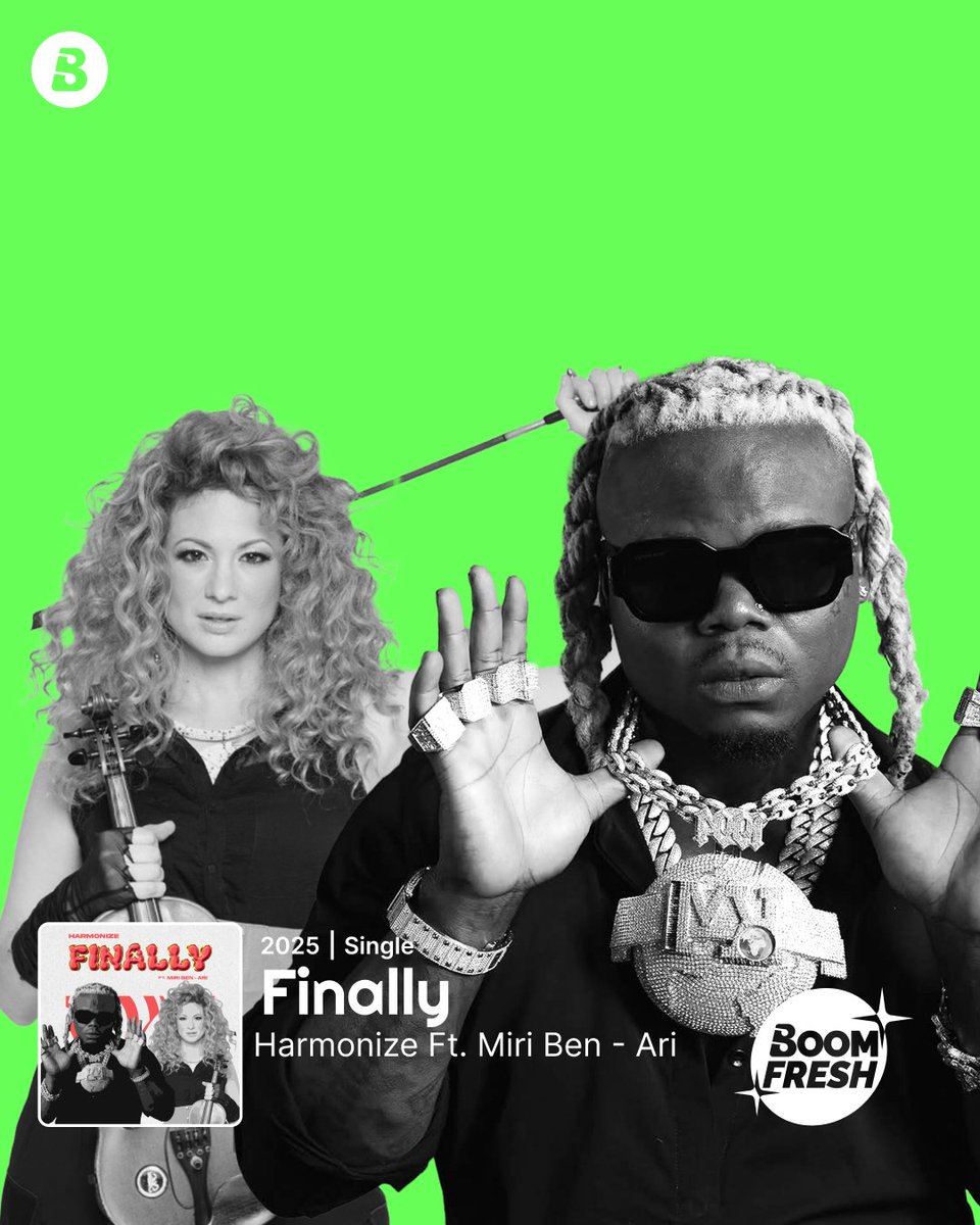 BoomplayTZ's tweet photo. ✨BOOMFRESH✨ 
Another one kutoka kwake @harmonize_tz ft @MiriBenAri kwenye #Finally 🔥🚀

Vibe nayo kwenye app ya Boomplay hapa ▶ https://t.co/ujLTwKtU61

#HomeOfMusic #Harmonize #KondeGang #NewMusic #Boomplay https://t.co/9FdayiPmnW