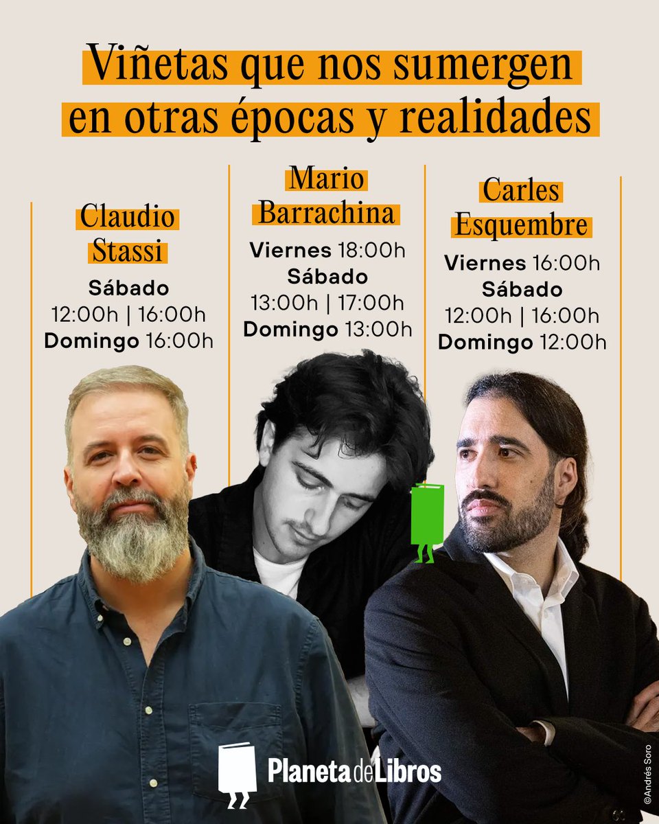 Planetadelibros.com (@planetadelibros) on Twitter photo <a href="/tomashijo/">Tomás Hijo</a> <a href="/COMIC_bcn/">COMIC BARCELONA</a> <a href="/minotaurolibros/">Ediciones Minotauro</a> <a href="/lola_vendetta_/">Lola Vendetta</a> <a href="/PlanetadComic/">Planeta Cómic</a> Viñetas que nos sumergen en otras épocas y realidades. #ClaudioStassi , #MarioBarrachina y <a href="/CarlesEsquembre/">Carles Esquembre</a>
<a href="/COMIC_bcn/">COMIC BARCELONA</a> <a href="/PlanetadComic/">Planeta Cómic</a> <a href="/tomashijo/">Tomás Hijo</a> <a href="/COMIC_bcn/">COMIC BARCELONA</a> <a href="/minotaurolibros/">Ediciones Minotauro</a> <a href="/lola_vendetta_/">Lola Vendetta</a> <a href="/PlanetadComic/">Planeta Cómic</a> Viñetas que nos sumergen en otras épocas y realidades. #ClaudioStassi , #MarioBarrachina y <a href="/CarlesEsquembre/">Carles Esquembre</a>
<a href="/COMIC_bcn/">COMIC BARCELONA</a> <a href="/PlanetadComic/">Planeta Cómic</a>