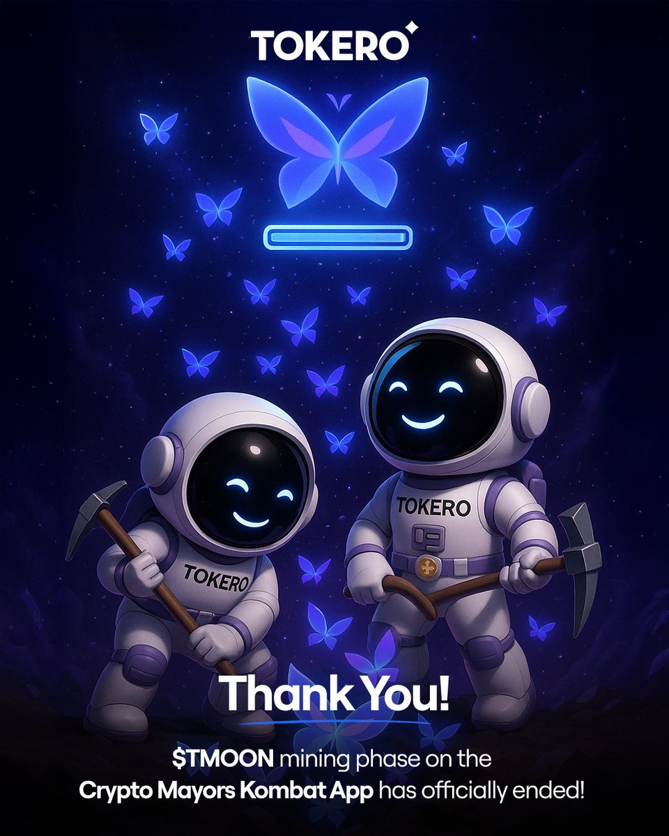 🎉 The $TMOON mining phase on the Crypto Mayors Kombat app has officially  ended! 🎉 A huge THANK YOU to everyone who participated and supported the  journey so far. 🙌 We kindly