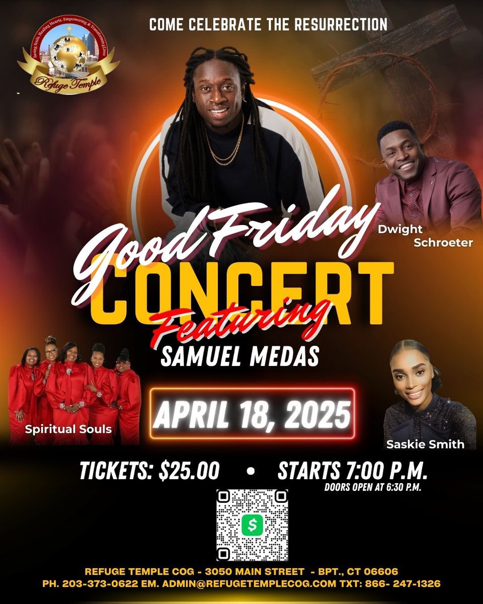 RefugeTempleCOG's tweet photo. Join us this Good Friday for an unforgettable night of music and worship! 🎶 Let’s celebrate the Jesus together. #GoodFridayConcert #LiveMusic #WorshipNight #GoodFriday2025 https://t.co/rTQPfGG7pO