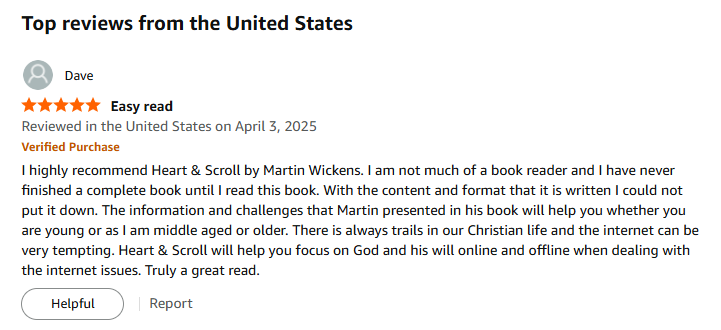 mnwickens's tweet photo. I'm thankful for another 5* review on Amazon for my book, Heart and Scroll - https://t.co/sDtEn3t65H https://t.co/BhCz7074U2