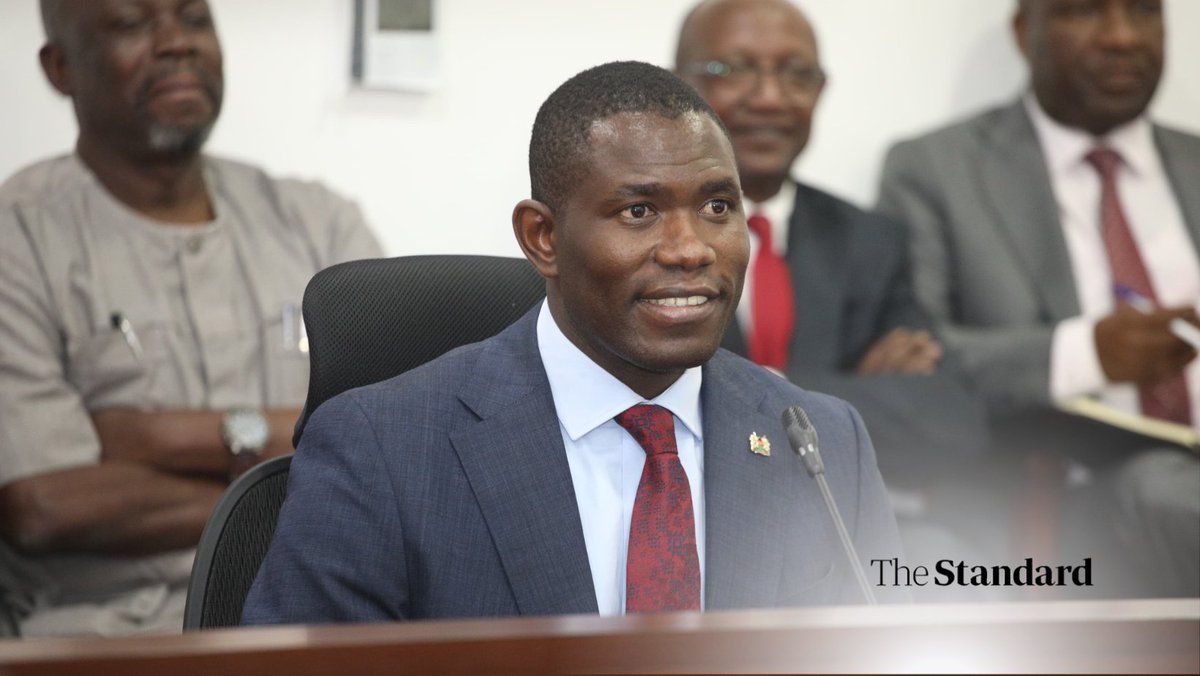 StandardKenya's tweet photo. Dr Fredrick Ouma Oluga, nominee for the position of PS State Department for Medical Services before National Assembly's Health Committee Chaired by James Nyikal at Bunge Towers, Parliament, Nairobi on April 4th,2025 

Picture: Elvis Ogina https://t.co/V4aXxJM38E