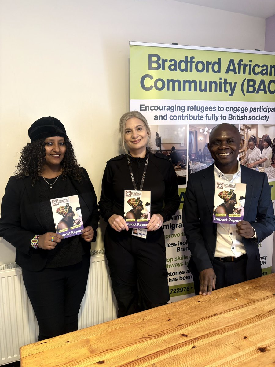Bradford Stronger Communities Team (@wyp_saferbd) on Twitter photo PC Cahn attended <a href="/beaccommunity/">The Bradford African Community</a> showcasing the Impact Report booklet that highlights her work with team member PC Sutcliffe, who was absent. CEO Asumani praised West Yorkshire Police for their support in workshops led by them. They will also be involved in future projects. PC Cahn attended <a href="/beaccommunity/">The Bradford African Community</a> showcasing the Impact Report booklet that highlights her work with team member PC Sutcliffe, who was absent. CEO Asumani praised West Yorkshire Police for their support in workshops led by them. They will also be involved in future projects.