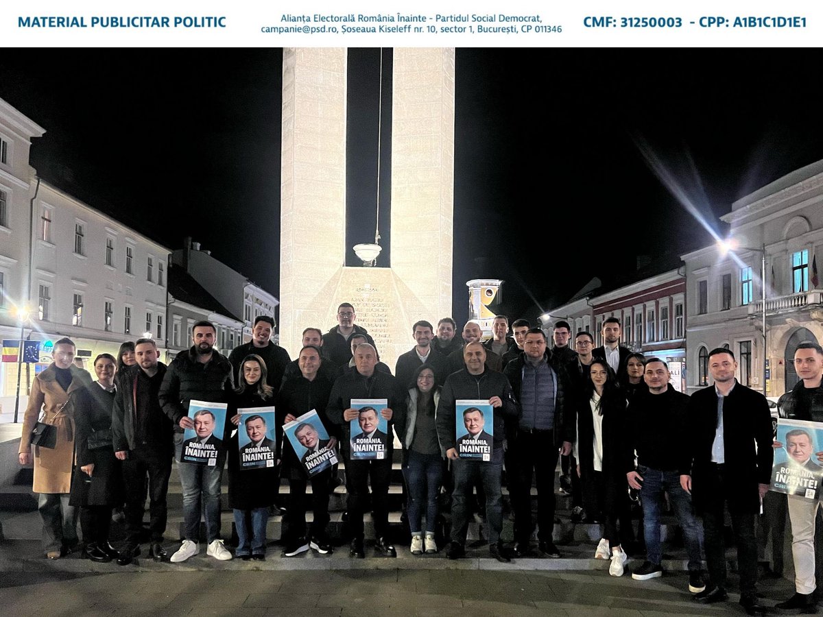 Starting today, PNL Cluj enters the fight for Romania’s future.
There’s no other option: <a href="/CrinAntonescu09/">Crin Antonescu</a> is the only real choice for a European Romania.
We choose to be on the right side of history.
<a href="/PnlRomania/">PNL</a>