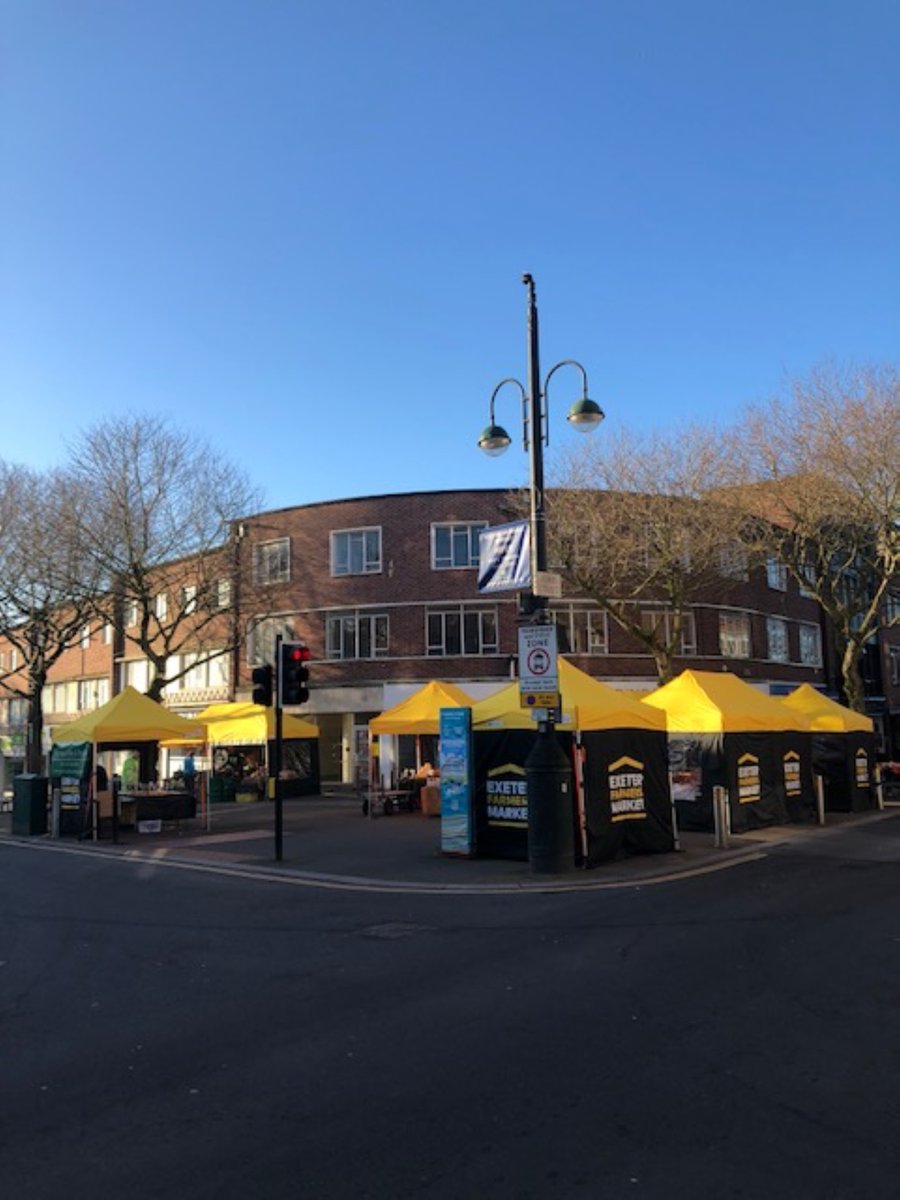 ☀️ Good morning from Exeter Farmers Market!
We've got a fantastic selection of goodies available right now. Come &amp; grab yours before they're gone!
Open until 1pm on the corner of South St &amp; Fore St. See you soon...

#exeterfarmersmarket #buylocaleatlocal #shopsmall #devonproduce