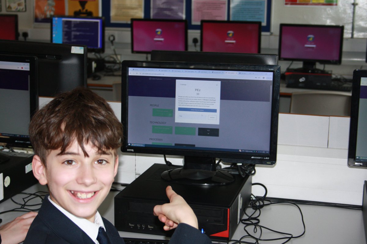 BRGS_1701's tweet image. On Monday a group of intrepid year 7 &amp;amp; 8 BRGS Cyber Explorers embarked on a mission to crack numerous cyber security tasks 
#BRGS #CyberExplorers #SciTechGovuk #STEM