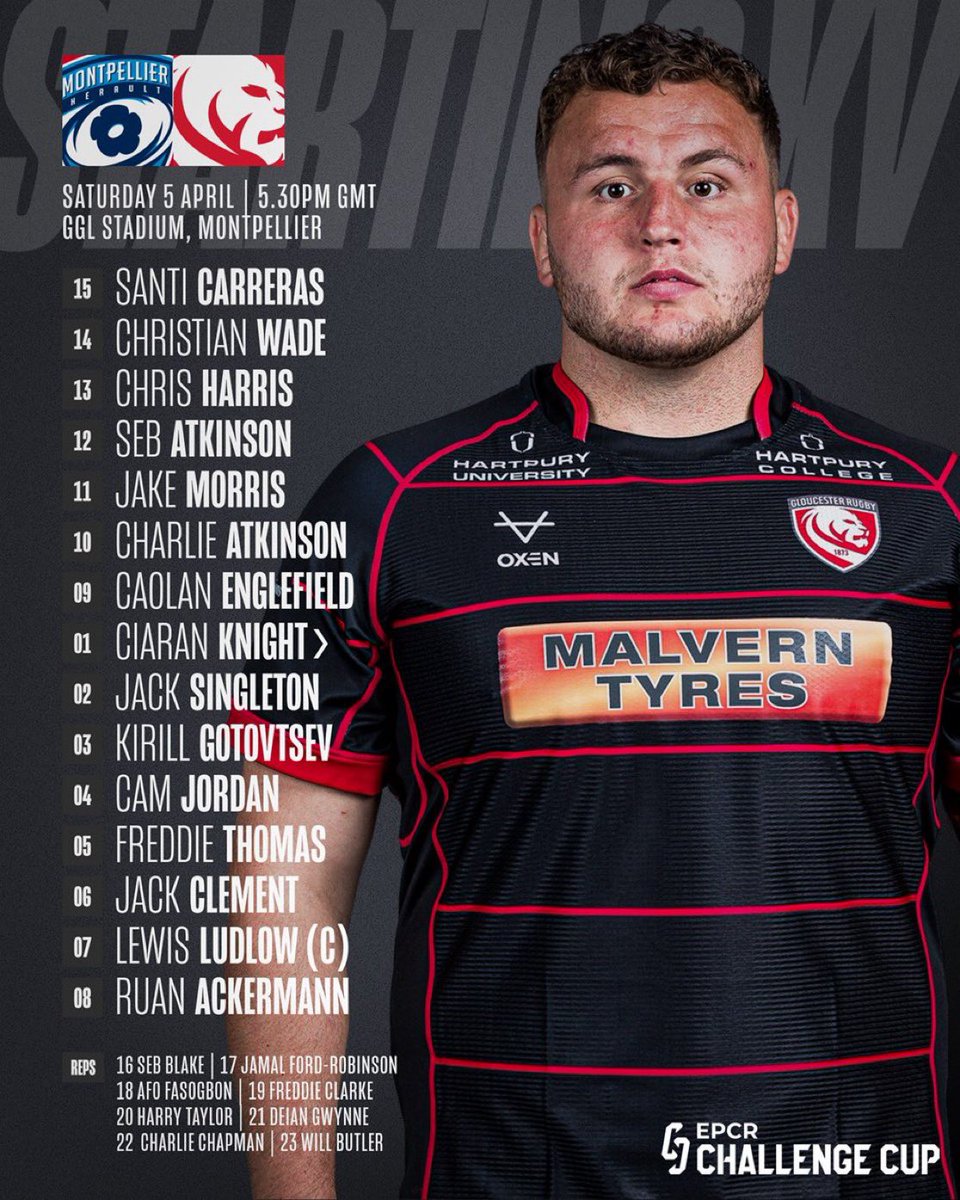 Gloucester Rugby π (@gloucesterrugby) on Twitter photo ππ¨π₯π’ π§πππ π‘ππͺπ¦ π
Your Gloucester Rugby team to take on <a href="/MHR_officiel/">Montpellier Rugby</a> in the <a href="/ChallengeCup_/">EPCR Challenge Cup</a>. π
Safe travels, Glos fans!
#MHRvGLO | π΅π ππ¨π₯π’ π§πππ π‘ππͺπ¦ π
Your Gloucester Rugby team to take on <a href="/MHR_officiel/">Montpellier Rugby</a> in the <a href="/ChallengeCup_/">EPCR Challenge Cup</a>. π
Safe travels, Glos fans!
#MHRvGLO | π΅π
