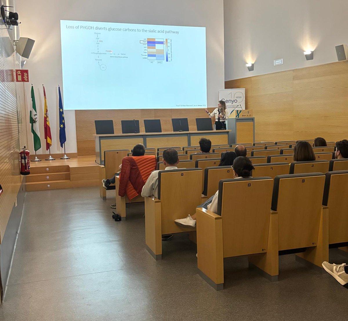 La Dra. Patricia Altea de <a href="/cabimer/">Cabimer</a> ha impartido el #SeminarioExterno tratando temas como el metabolismo en metástasis de cáncer.