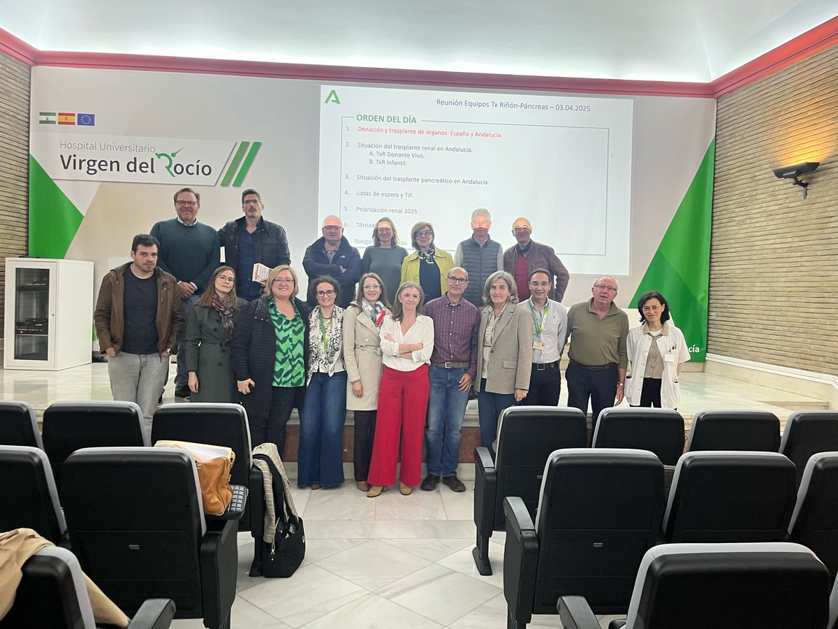 🥰🏥Acogemos la reunión de los equipos de trasplante renal, pancreáticos e hiperinmunizados de Andalucía.

En 2024 realizamos 178 trasplantes renales, de los cuales 15 fueron infantiles y 20 de donante vivo, siendo el hospital andaluz que hizo más trasplantes de donante vivo.