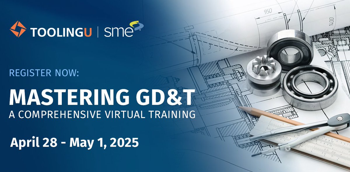 Take your expertise to the next level with an in-depth GD&amp;T training series. This virtual program is designed to help you develop a strong foundation in GD&amp;T principles, ensuring precision, efficiency, and reliability in design &amp; manufacturing. Learn more: train.toolingu.com/l/126081/2025-…