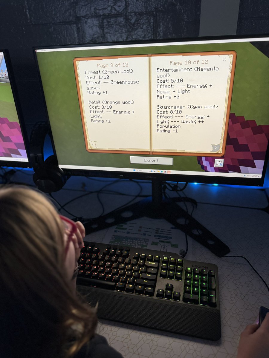 DCPSMinecraft's tweet image. Last week students enjoyed building a sustainable city with @PlayCraftLearn Lumen City Challenge 🏗️🏘️

#MinecraftEdu
#GameBasedLearning