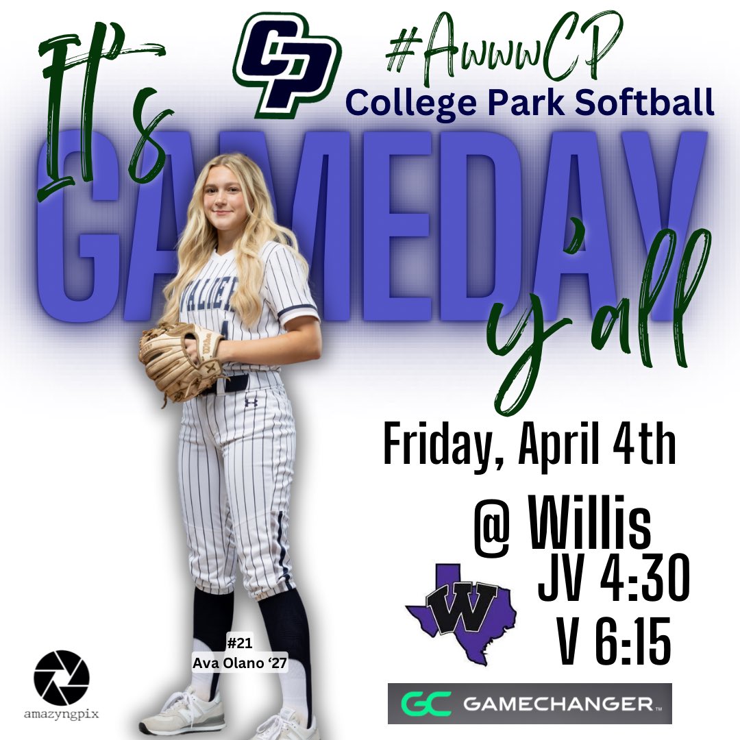TWCP Softball (@twcpsoftball) on Twitter photo Heading north for a tilt against Willis tonight. See yโall there!!
๐ฅ vs Willis
๐ Friday, April 4
โฑ JV 4:30/Var 6:15
๐ Willis HS
#AwwwCP #ContinueTheClimb
<a href="/ConroeISDSports/">Conroe ISD Athletics</a> <a href="/TWCP_ATHLETICS/">College Park Athletics</a> <a href="/CollegeParkHS/">College Park HS</a> <a href="/CPSNFootball/">CPSN - College Park Sports Network</a> Heading north for a tilt against Willis tonight. See yโall there!!
๐ฅ vs Willis
๐ Friday, April 4
โฑ JV 4:30/Var 6:15
๐ Willis HS
#AwwwCP #ContinueTheClimb
<a href="/ConroeISDSports/">Conroe ISD Athletics</a> <a href="/TWCP_ATHLETICS/">College Park Athletics</a> <a href="/CollegeParkHS/">College Park HS</a> <a href="/CPSNFootball/">CPSN - College Park Sports Network</a>