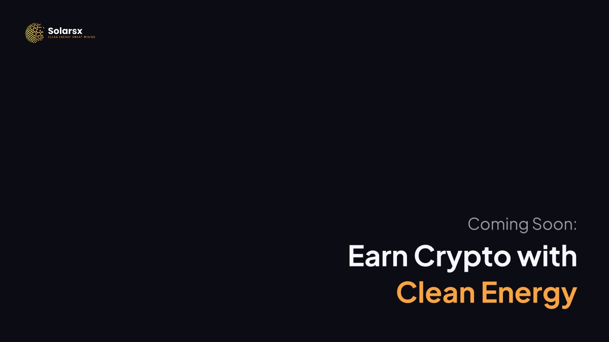 Solarsx04's tweet photo. So much more Coming soooon 👀
Earn crypto without killing the vibe (or the planet).
Clean energy x real rewards. Stay tuned. 🌞💸 $SX https://t.co/6WibtJTeBC