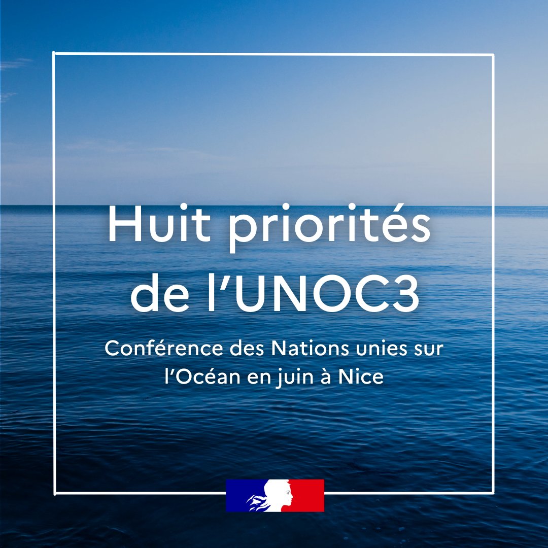Mer et Pêche (@mergouv) on Twitter photo 🌍 Fin mars, Paris a accueilli SOS Océan, un événement international réunissant acteurs engagés dans la préservation de l’océan. Le Président de la République, <a href="/EmmanuelMacron/">Emmanuel Macron</a>, a conclu cette rencontre en présentant les 8 priorités de l'UNOC3 en juin mer.gouv.fr/les-huit-objec… 🌍 Fin mars, Paris a accueilli SOS Océan, un événement international réunissant acteurs engagés dans la préservation de l’océan. Le Président de la République, <a href="/EmmanuelMacron/">Emmanuel Macron</a>, a conclu cette rencontre en présentant les 8 priorités de l'UNOC3 en juin mer.gouv.fr/les-huit-objec…