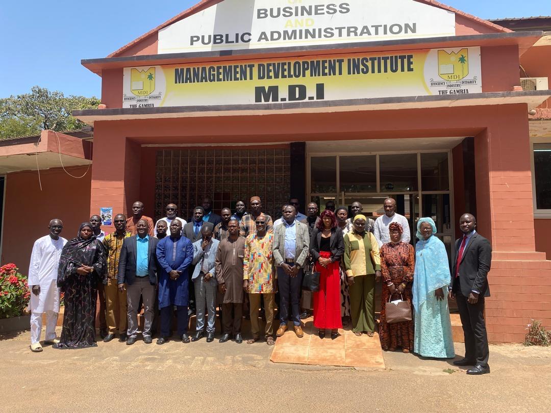 Celebrating the launch of the 1st batch of over 40 vibrant students in the GIMPA Masters in Public Sector Management (MPSM) program at the Management Development Institute of the Gambia, under the dynamic leadership of Dean Patrick Tandoh-Offin of SPSG. 
Ayekoo to all!