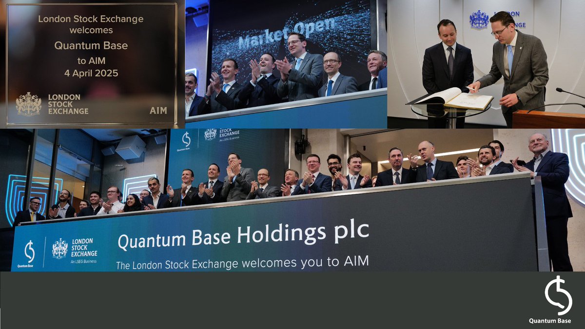 #QUBE is delighted to have formally opened the market this morning following its IPO on AIM. Thank you to <a href="/LSEplc/">London Stock Exchange</a> for a memorable morning of celebration.