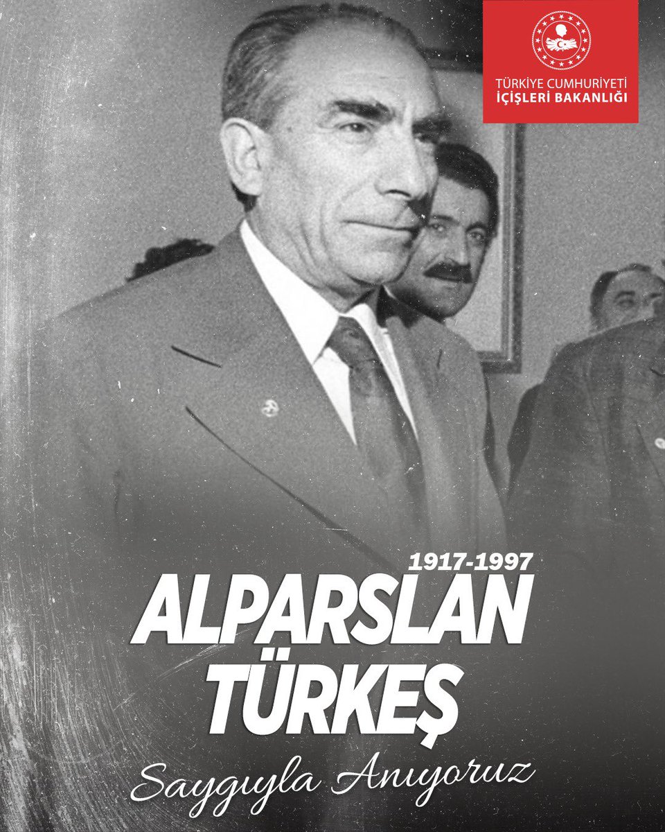 Milliyetçi Hareket Partisi’nin kurucu lideri, mümtaz devlet adamı merhum Alparslan Türkeş’i, vefatının 28. yılında rahmet ve saygıyla anıyorum🇹🇷

Ruhu şad, mekanı cennet olsun.