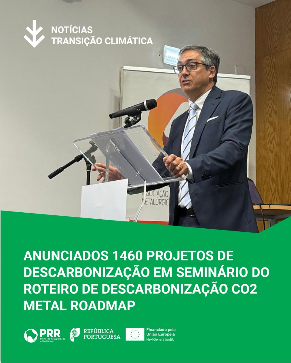 A transição para uma economia de baixo carbono não é apenas uma necessidade ambiental, mas também uma oportunidade para inovar.

Saiba mais no site recuperarportugal.gov.pt

#NextGenerationEU #PRRPortugal #RecuperarPortugal #metalroadmap