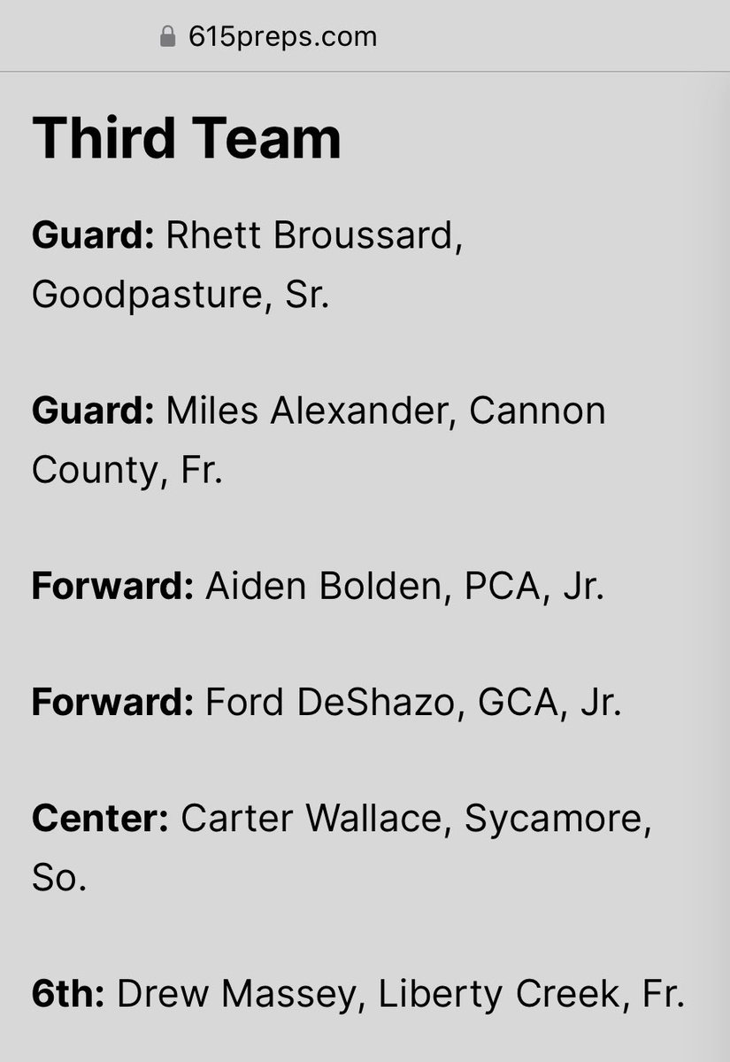 The Official Hub (@theofficial_hub) on Twitter photo Congratulations <a href="/MilesA_2028/">Miles Alexander</a> on your <a href="/615Preps/">615 Preps</a> Small Class All-Area recognition. <a href="/lionsmbb/">Cannon County Menβs Basketball</a> <a href="/KevinMoses38/">Kevin Moses LLC</a> <a href="/PrepHoopsTN/">Prep Hoops Tennessee</a> <a href="/U_C_Reporter/">Upper Cumberland Reporter</a> <a href="/TheUncommitted0/">The Uncommitted</a> <a href="/NashvillePreps/">TN Prep Sports</a> <a href="/dnj_sports/">dnj_sports</a>
615preps.com/2025/04/03/jayβ¦ Congratulations <a href="/MilesA_2028/">Miles Alexander</a> on your <a href="/615Preps/">615 Preps</a> Small Class All-Area recognition. <a href="/lionsmbb/">Cannon County Menβs Basketball</a> <a href="/KevinMoses38/">Kevin Moses LLC</a> <a href="/PrepHoopsTN/">Prep Hoops Tennessee</a> <a href="/U_C_Reporter/">Upper Cumberland Reporter</a> <a href="/TheUncommitted0/">The Uncommitted</a> <a href="/NashvillePreps/">TN Prep Sports</a> <a href="/dnj_sports/">dnj_sports</a>
615preps.com/2025/04/03/jayβ¦