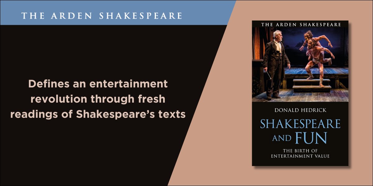 Out now:

Donald Hedrick's 'Shakespeare and Fun: The Birth of Entertainment Value' is a ground-breaking study using theatre history, economics &amp; linguistics to define an entertainment revolution through fresh readings of Shakespeare’s texts.

Read more: bit.ly/3X3mXG4