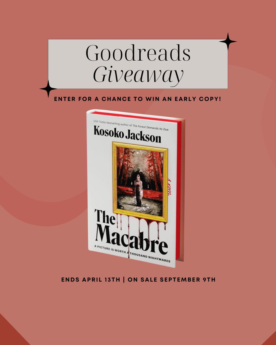 Good news!

Harper Voyager and I have come together to give away 100 copies of MACABRE!

If you want to read my adult horror debut this is a great chance to enter! 

goodreads.com/giveaway/show/…