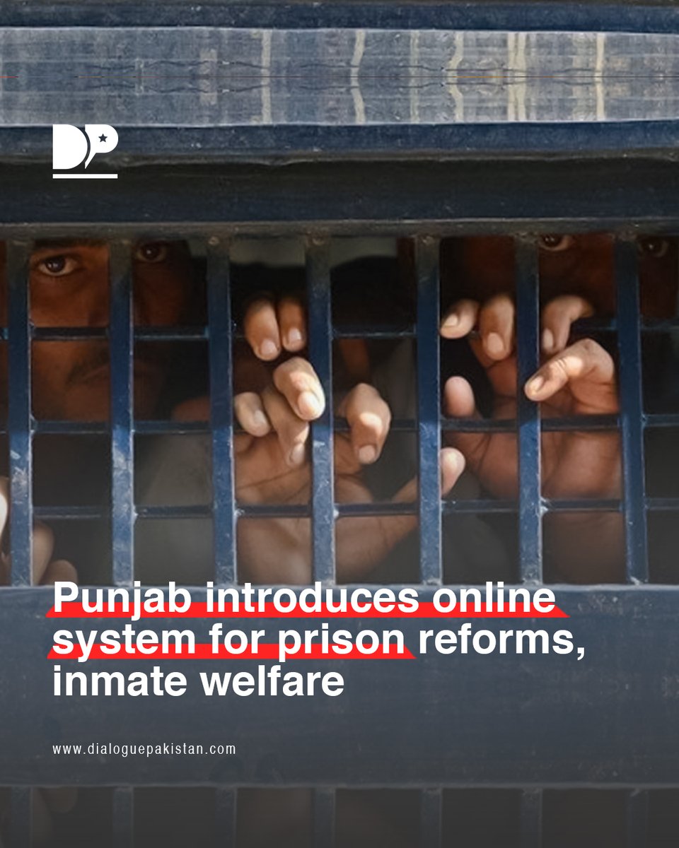 DialoguePak's tweet image. The Punjab Home Department has introduced a new online system aimed at reforming prisons and improving inmate welfare by allowing real-time tracking of sentence reductions and remaining jail terms.

dialoguepakistan.com/en/pakistan/pu…

#DialoguePakistan #HomeDepartment #OnlineSystem #Prisons