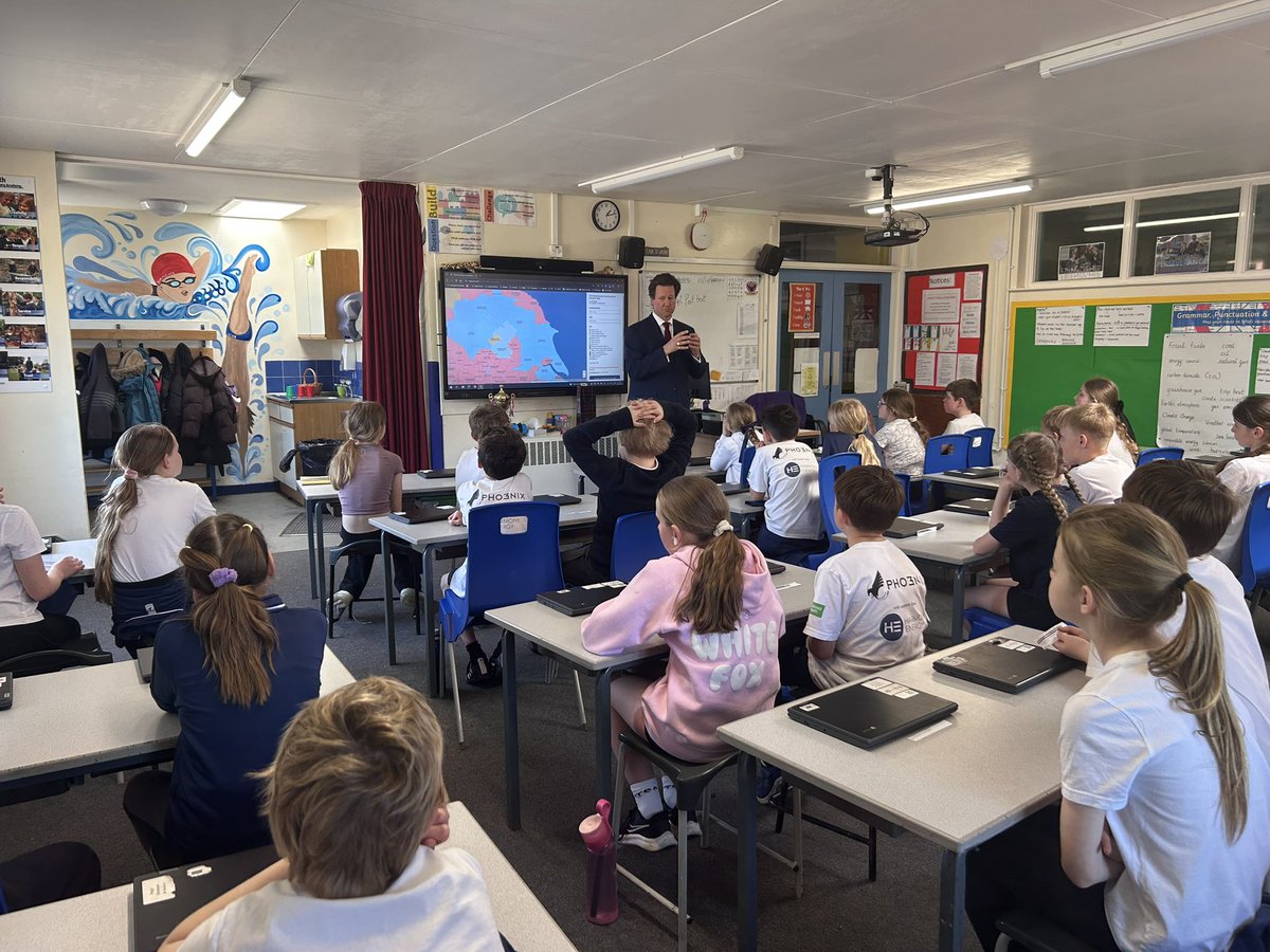 Thank you very much Sir Alec Sherbrooke for visiting Tockwith and allowing our young leaders to grill him!