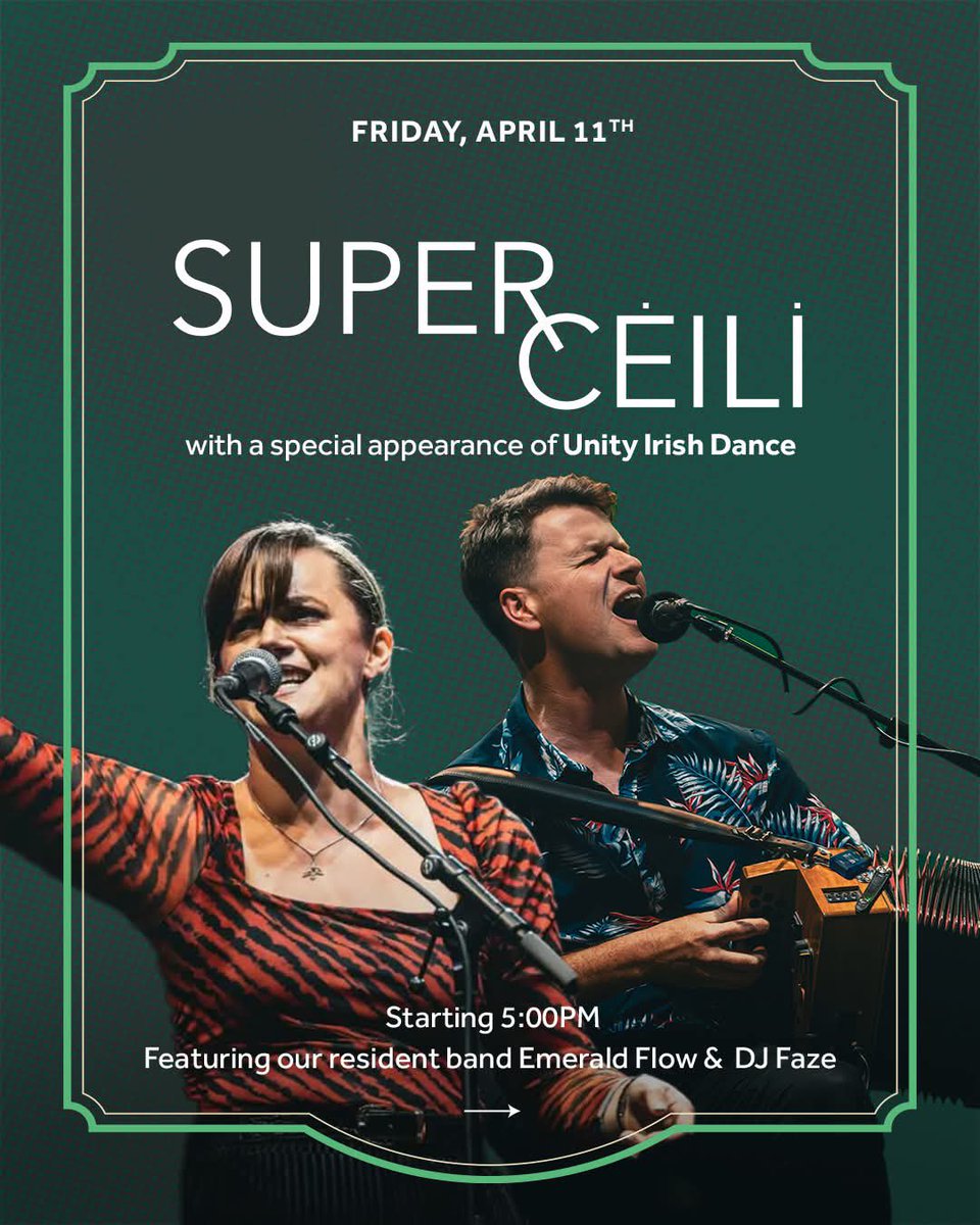 SuperCéilí will performing at <a href="/JJsBahrain/">JJ’s Irish Restaurant</a> next week and Abu Dhabi the following week. 

As a rare treat, Niamh is back!