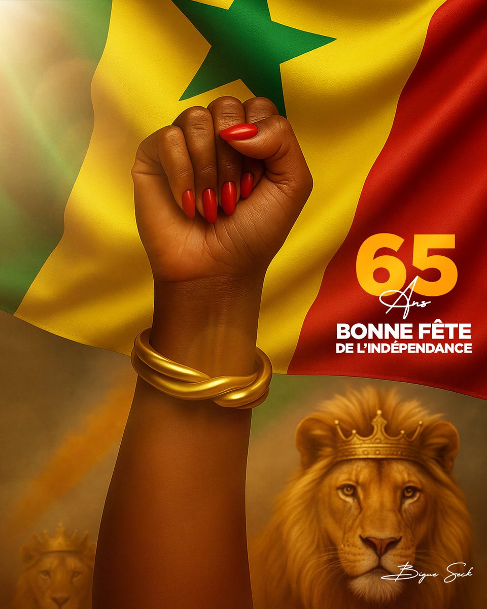 Rendons hommage au courage de celles et ceux qui ont bâti notre nation et à l’héritage qu’ils nous ont transmis.  C’est aussi l’occasion de célébrer les valeurs qui nous unissent : liberté, solidarité et espoir d’un avenir meilleur.
#Sénégal #4Avril #Indépendance