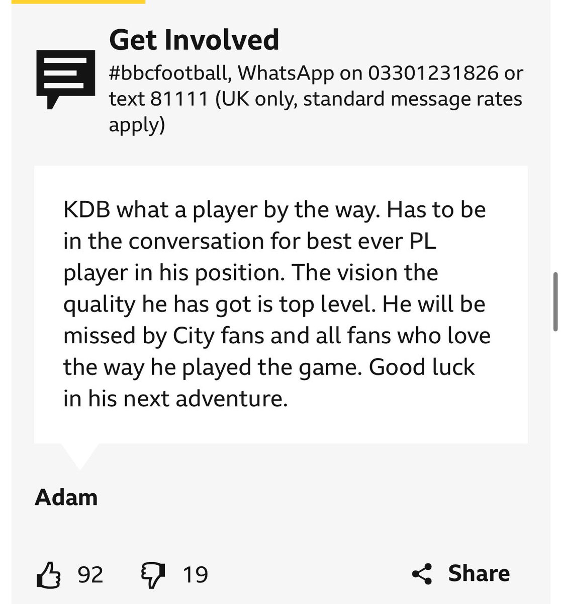 “By the way”

<a href="/FootballCliches/">Adam Hurrey</a> this you?