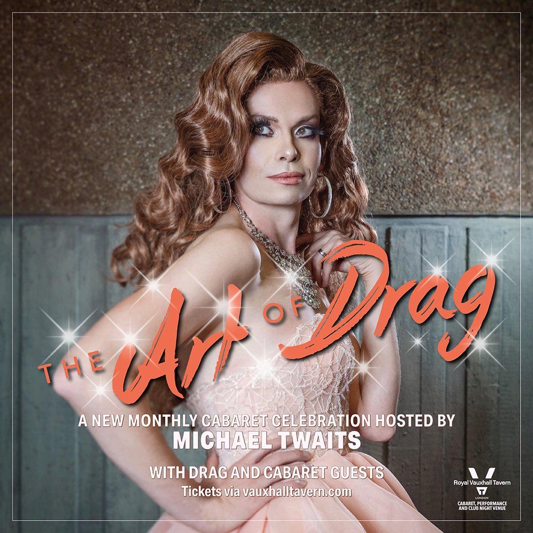 🆕 A brand new monthly night exclusive to The RVT launches on May 1st.

After a decade of running The Art Of Drag course at The RVT, Michael Twaits is curating a new monthly night spanning the spectrum of drag ✨

👀 Full line-up COMING SOON! 👀 

🎟️ outsavvy.com/event/26457/th…