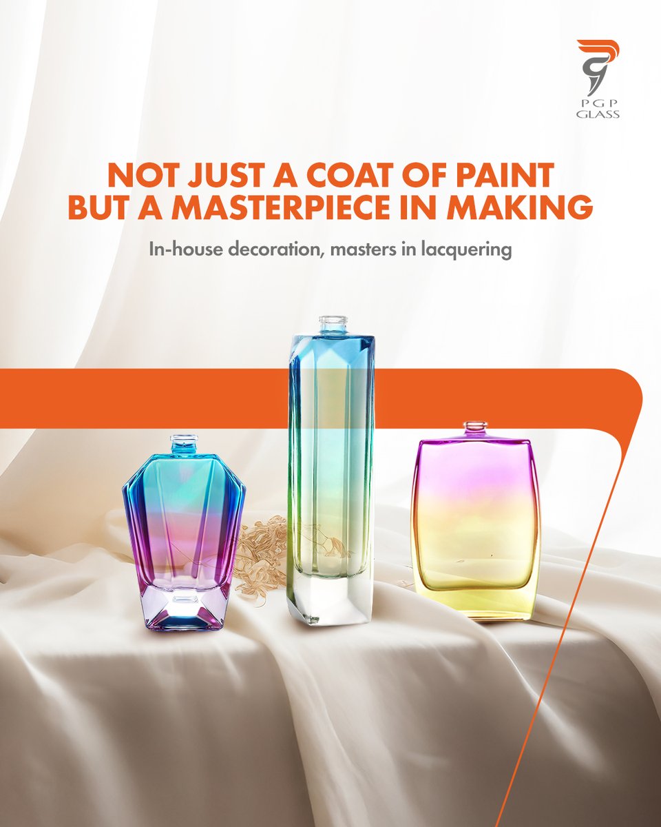 PGPGlass's tweet image. From beautiful colors to shimmering metallic shades or single to dual tone we've got your glass covered! Our in-house decoration experts ensure lacquering finesse to bring your brand story to life!

#PGPGlass #FiredbyImagination #GlassProcess #Decoration #Lacquering