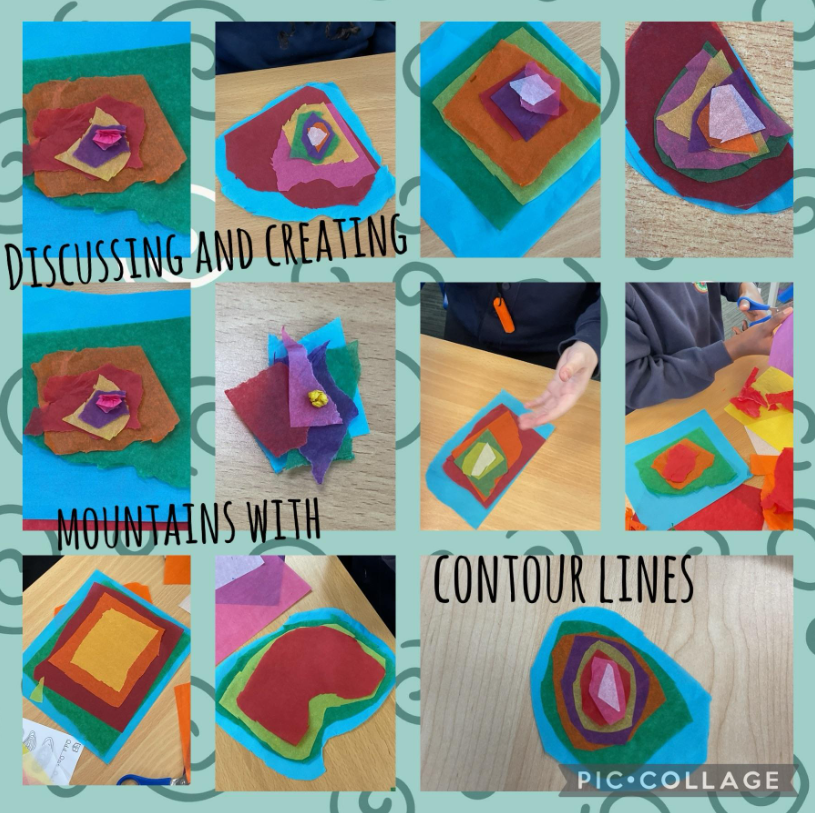 #EastersideYear3and4 have created models of mountains to represent contour lines. The children used their oracy skills to explain their understanding. #EastersideGeography