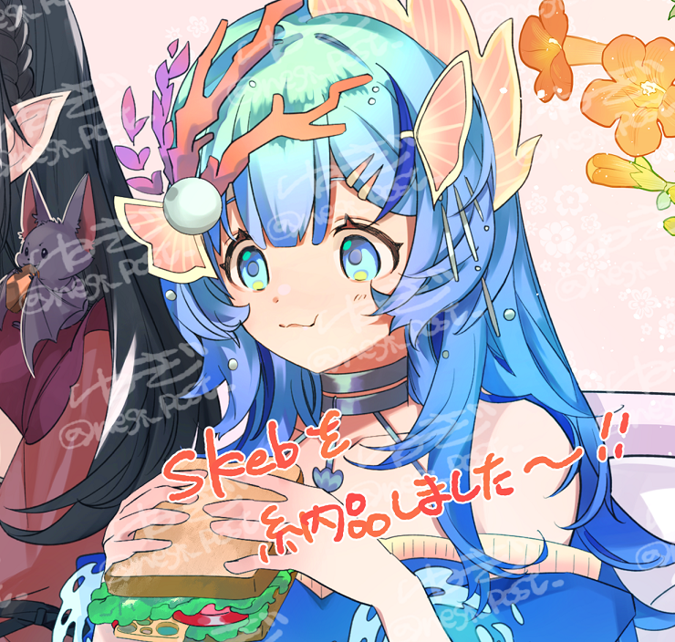 「skeb納品しました～!!ありがとうございました 」|ねぎ🪴のイラスト