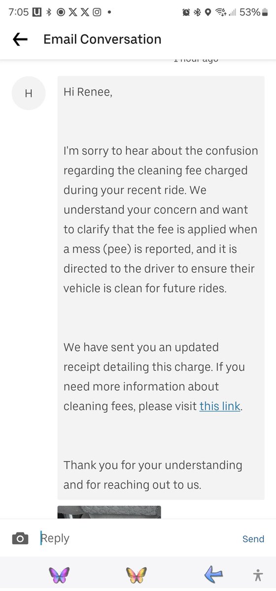 xRed_Dawn's tweet photo. @Uber @AMinecraftMovie Uber allows drivers to steal money from your bank account!

A $15 dollar ride turned into $96!
Driver tried to tell Uber I made this mess! Charging me $80 for cleaning cost! Anyone can see that is embedded dirt! Quit stealing from people! 
#classactionlawsuitagainstuber https://t.co/NINQIpnoor