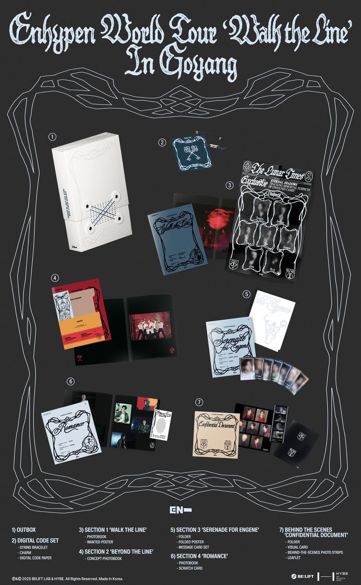 ENHYPEN WORLD TOUR 'WALK THE LINE' IN GOYANG🩶 ワルツの円盤 Qoo10