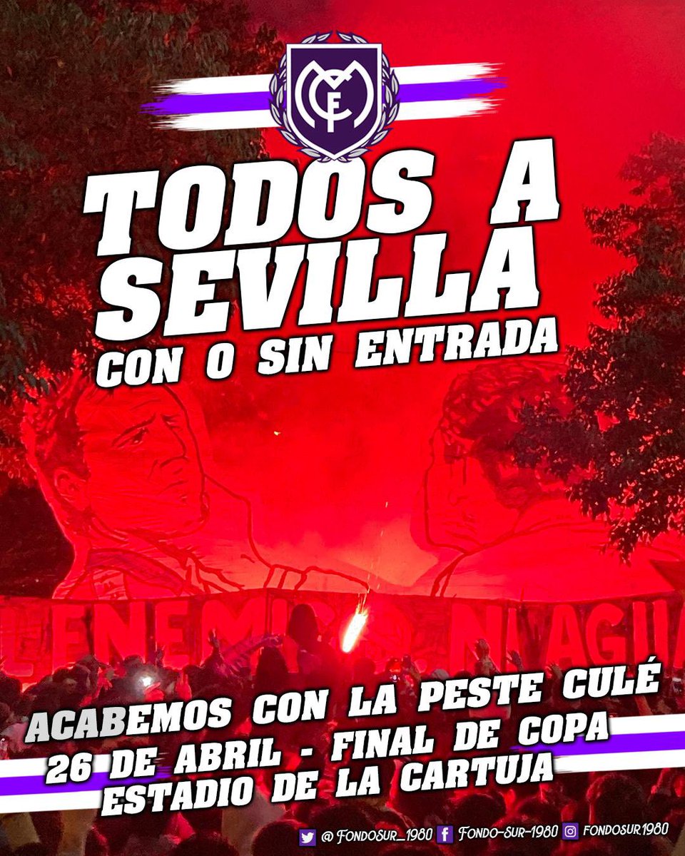 ¡¡TODOS A SEVILLA!! 26 de abril de 2025 #UltrasRealMadrid #OnTour #FinalCopaDelRey ⚽️