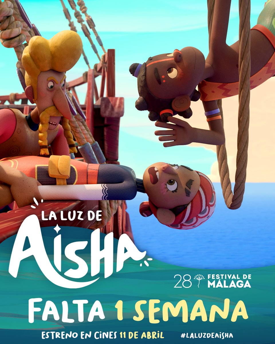 El viaje de Aisha está lleno de peligros... ⚓️ Ella tiene un sueño por cumplir y no quiere dejarlo atrás.

En tan solo 1⃣ semana podrás subir a bordo de la aventura de #LaLuzDeAisha. 🎬 11 de abril estreno solo en cines.